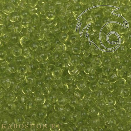 Бисер Miyuki Drops 3,4 мм Прозрачный ликер шартрез DP-3-0143