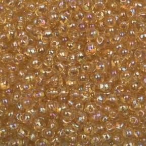 Бисер Miyuki Drops 3,4 мм Радужный прозрачный светлый топаз