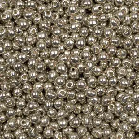 Бисер Miyuki Drops 3.4 mm Гальванизированный серебро