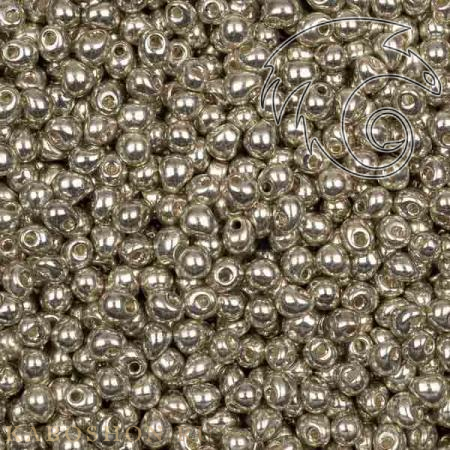 Бисер Miyuki Drops 3.4 mm Гальванизированный серебро DP-3-1051(0181)