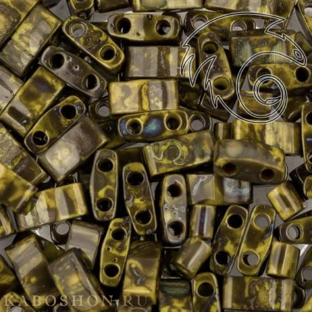 Бисер Half Tila Пикассо непрозрачный желтый HTL-4519