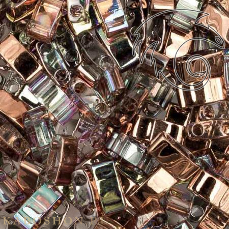 Бисер Half Tila Прозрачный хрусталь Copper Rainbow HTL-55020
