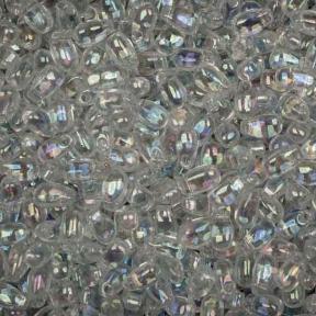 Бисер Miyuki Long Drop Beads 3 x 5,5 mm Радужный прозрачный хрусталь