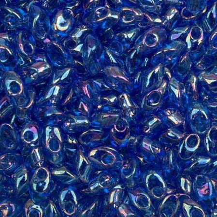 Бисер Miyuki Long Magatama Радужный прозрачный светлый сапфир