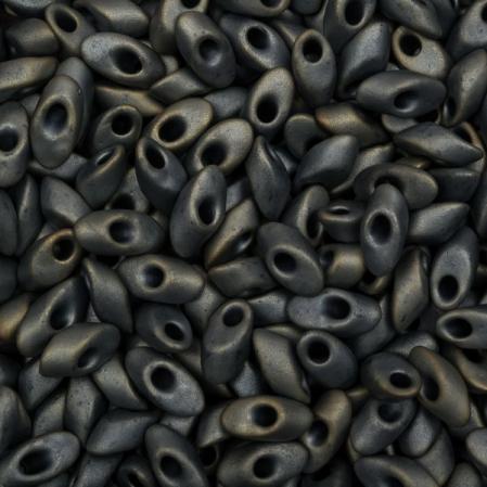 Бисер Miyuki Long Magatama Матовый металлизированный серебристый серый