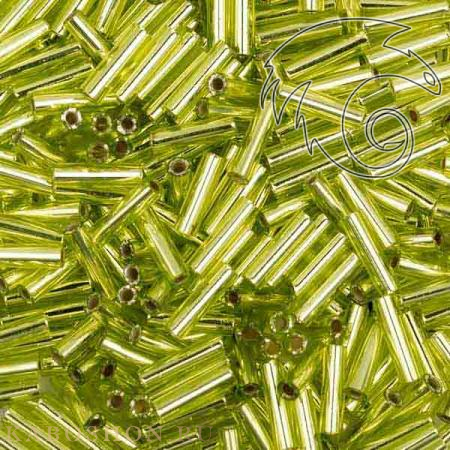 Стеклярус Miyuki 6 мм Внутреннее серебрение ликер шартрез MB2-0014