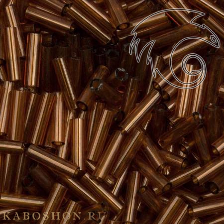 Стеклярус Miyuki 6 мм Прозрачный темный топаз MB2-0134