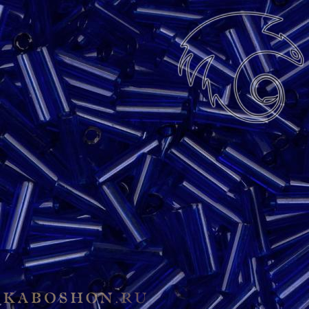 Стеклярус Miyuki 6 мм Прозрачный кобальт MB2-0151