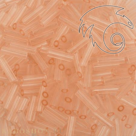 Стеклярус Miyuki 6 мм Прозрачный бледно-розовый MB2-0155