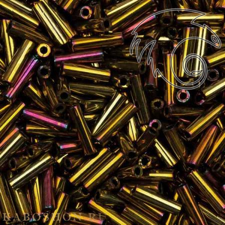 Стеклярус Miyuki 6 мм Металлизированный радужный золотой MB2-0462