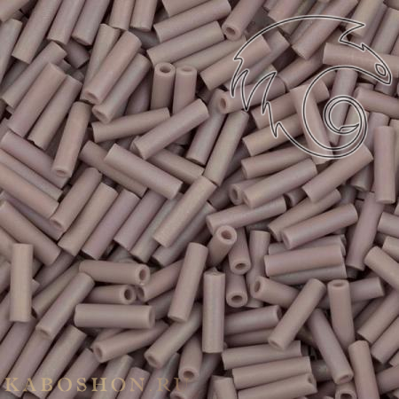 Стеклярус Miyuki 6 мм Радужный матовый непрозрачный лилово-розовый MB2-0410FR