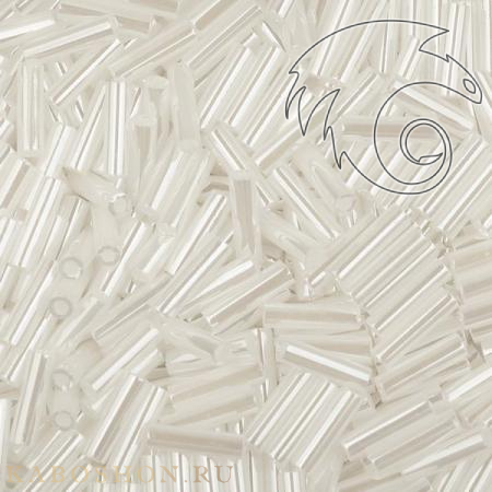Стеклярус Miyuki 6 мм Цейлон белый MB2-0528