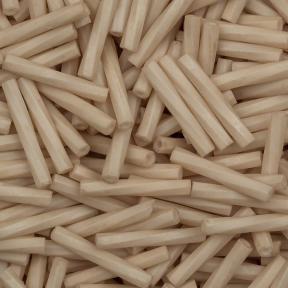 Стеклярус Miyuki Twist 12 мм Непрозрачный матовый античный бежевый