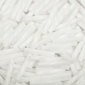 Стеклярус Miyuki Twist 12 мм Непрозрачный белый