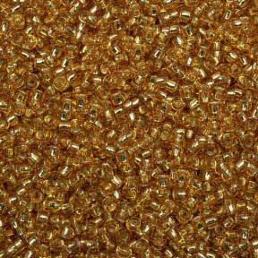 Бисер Miyuki 11-0 Внутреннее серебрение золото