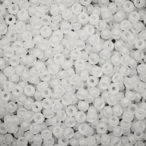 Бисер Miyuki 11-0 Радужный матовый прозрачный хрусталь