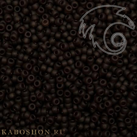 Бисер Miyuki 11-0 Матовый прозрачный коричневый Miyuki-11-0135F