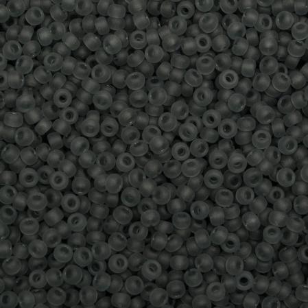Бисер Miyuki 11-0 Матовый прозрачный серый