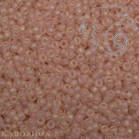 Бисер Miyuki 11-0 Радужный матовый прозрачный бледно-розовый Miyuki-11-0155FR