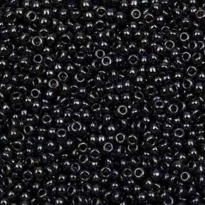 Бисер Miyuki 11-0 Глянцевый прозрачный темный дымчатый аметист