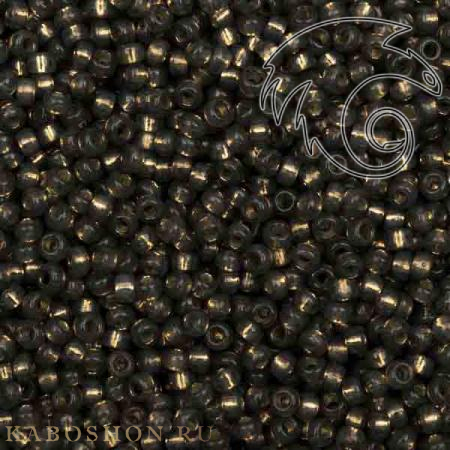 Бисер Miyuki 11-0 Внутреннее серебрение серо-коричневый алебастр Miyuki-11-0650