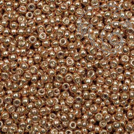 Бисер Miyuki 11-0 Гальванизированный светло-бежевый Miyuki-11-1072L
