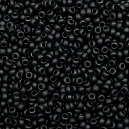 Бисер Miyuki 11-0 Матовый металлизированный уголь