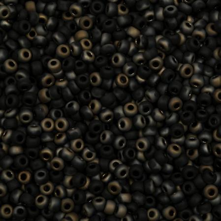 Бисер Miyuki 11-0 Black Valentinite Matted