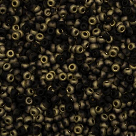 Бисер Miyuki 11-0 Black Amber Matted
