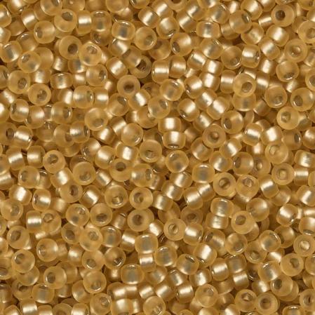 Бисер Miyuki 15-0 Матовый внутреннее серебрение золото