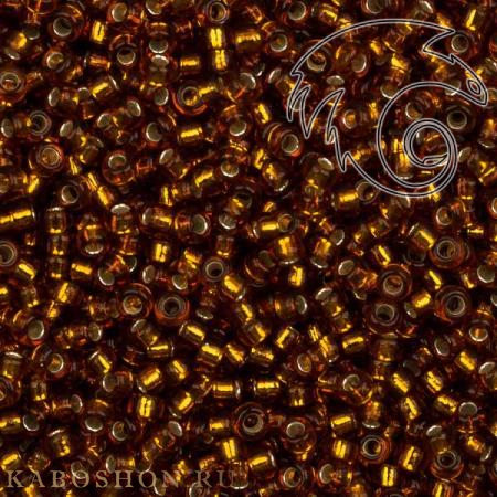 Бисер Miyuki 15-0 Внутреннее серебрение светлый топаз Miyuki-15-0005L