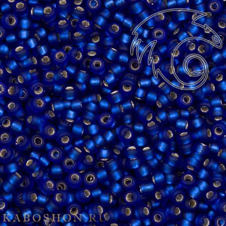 Бисер Miyuki 15-0 Матовый внутреннее серебрение кобальт Miyuki-15-0020F