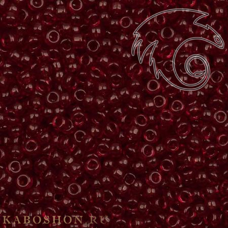 Бисер Miyuki 15-0 Прозрачный темный рубин Miyuki-15-0141D
