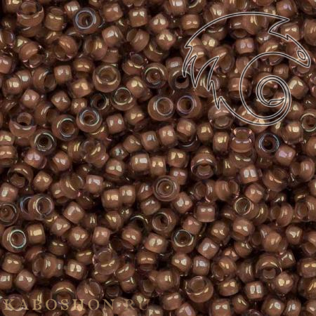 Бисер Miyuki 15-0 Окрашенный изнутри корица/глянцевый хрусталь Miyuki-15-0337