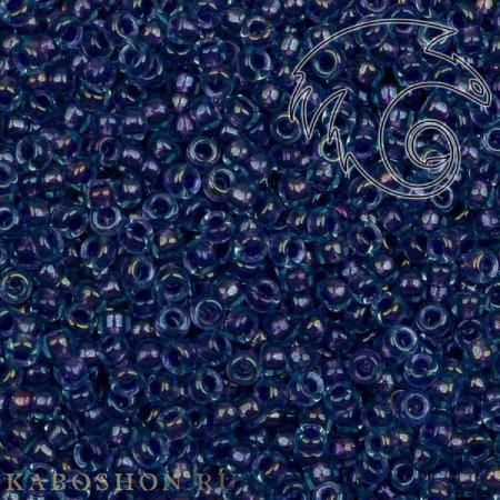 Бисер Miyuki 15-0 Окрашенный изнутри пурпурный/глянцевый аквамарин Miyuki-15-1827
