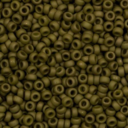 Бисер Miyuki 15-0 Матовый металлизированный золотая олива