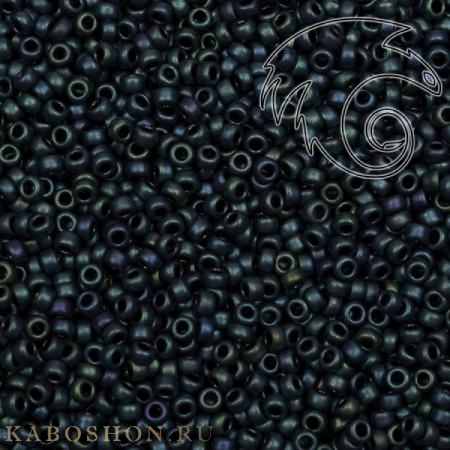 Бисер Miyuki 15-0 Матовый металлизированный синий ирис Miyuki-15-2071