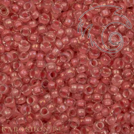 Бисер Miyuki 15-0 Окрашенный изнутри коралл/глянцевый хрусталь Miyuki-15-2200