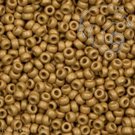 Бисер Miyuki 15-0 Duracoat Матовый гальванизированный золото Miyuki-15-4202F