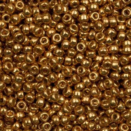 Бисер Miyuki 15-0 Duracoat Гальванизированный желтое золото