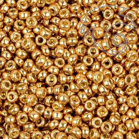 Бисер Miyuki 15-0 Duracoat Гальванизированный шампанское Miyuki-15-4204