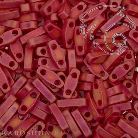Бисер Quarter Tila Радужный матовый непрозрачный темно-красный QTL-0408FR