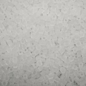 Бисер Miyuki Square Beads 1,8 мм Матовый прозрачный хрусталь