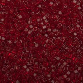 Бисер Miyuki Square Beads 1,8 мм Прозрачный красный