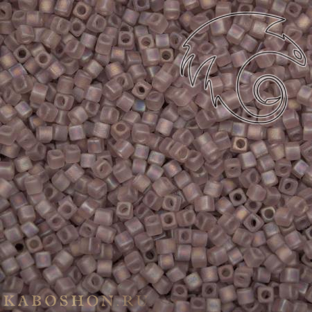 Бисер Miyuki Square Beads 1,8 мм Радужный матовый прозрачный дымчатый аметист SB-01-0142FR