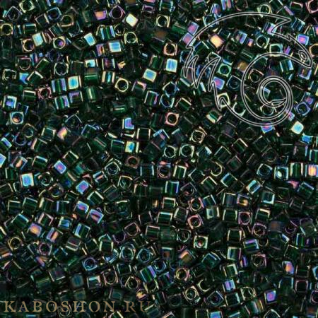 Бисер Miyuki Square Beads 1,8 мм Окрашенный изнутри светлая французская роза/глянцевый хрусталь SB-01-0289