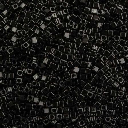 Бисер Miyuki Square Beads 1,8 мм Непрозрачный черный