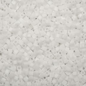 Бисер Miyuki Square Beads 1,8 мм Непрозрачный белый