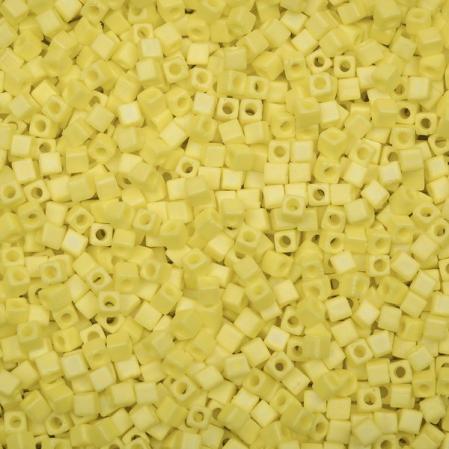 Бисер Miyuki Square Beads 1,8 мм Радужный матовый непрозрачный желтый