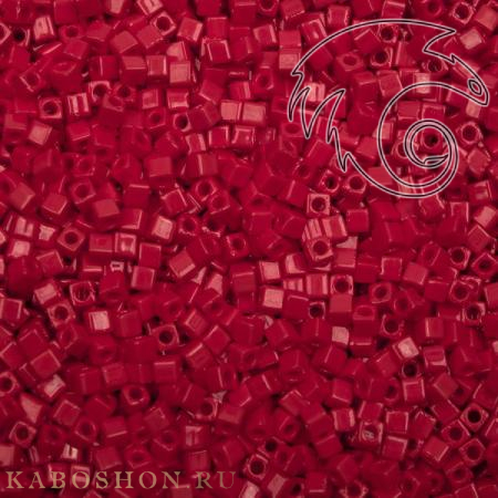Бисер Miyuki Square Beads 1,8 мм Непрозрачный темно-красный SB-01-0408